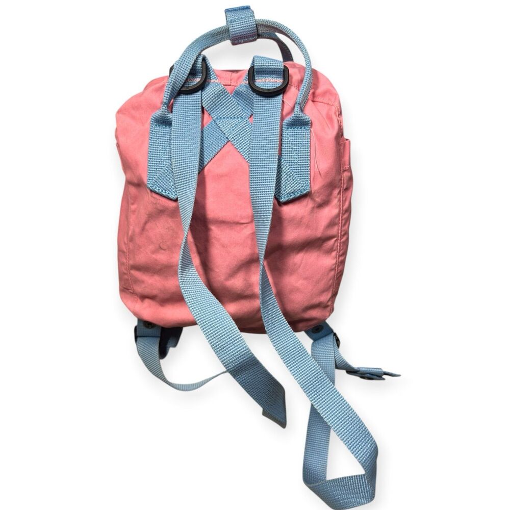 Fjallraven Kanken Pink Blue Backpack Everyday Outdoor Travel School Bag Rare - Picture 2 of 5